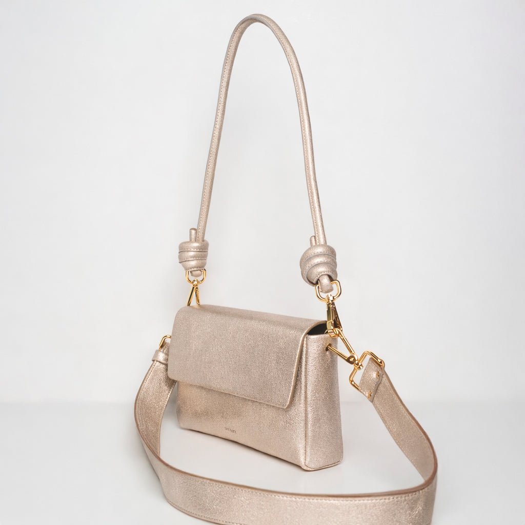 Pack Large with 2 Straps - Metallic Platin - ann kurz