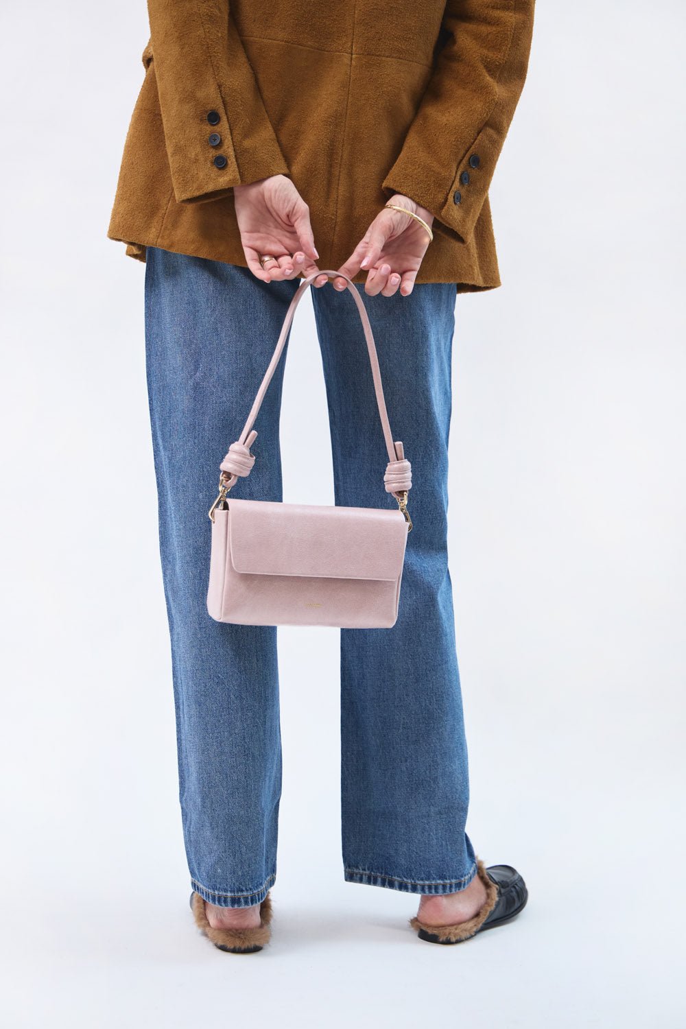 Pack Large with 2 Straps - Patent Rosa - ann kurz