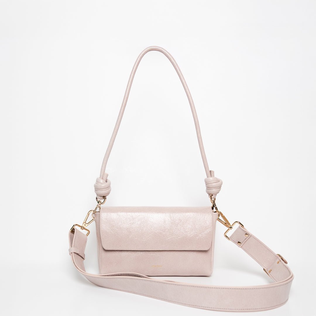 Pack Large with 2 Straps - Patent Rosa - ann kurz