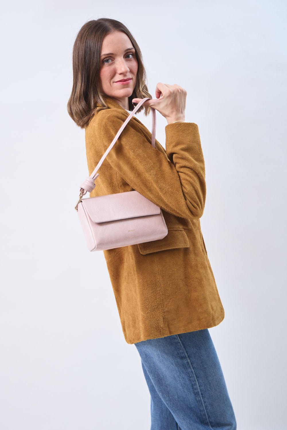 Pack Large with 2 Straps - Patent Rosa - ann kurz