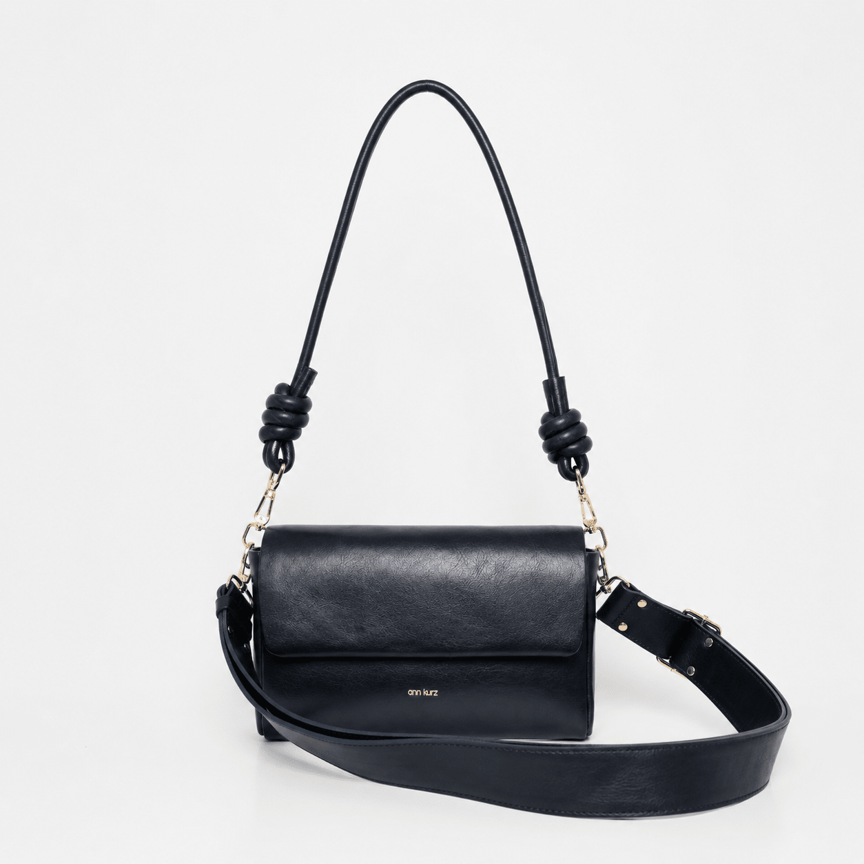 Pack Large with 2 Straps - Shiny Nappa Navy - ann kurz