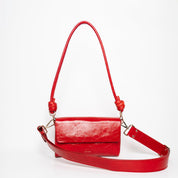 Pack Large with 2 Straps - Shiny Nappa Rosso - ann kurz