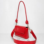 Pack Large with 2 Straps - Shiny Nappa Rosso - ann kurz