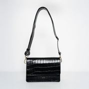 Perfect Square - Croco Print Black - ann kurz