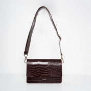 Perfect Square - Croco Print Bordeaux - ann kurz