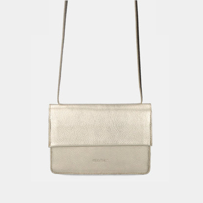 Phone Bag Medium - Metallic Champagne - ann kurz