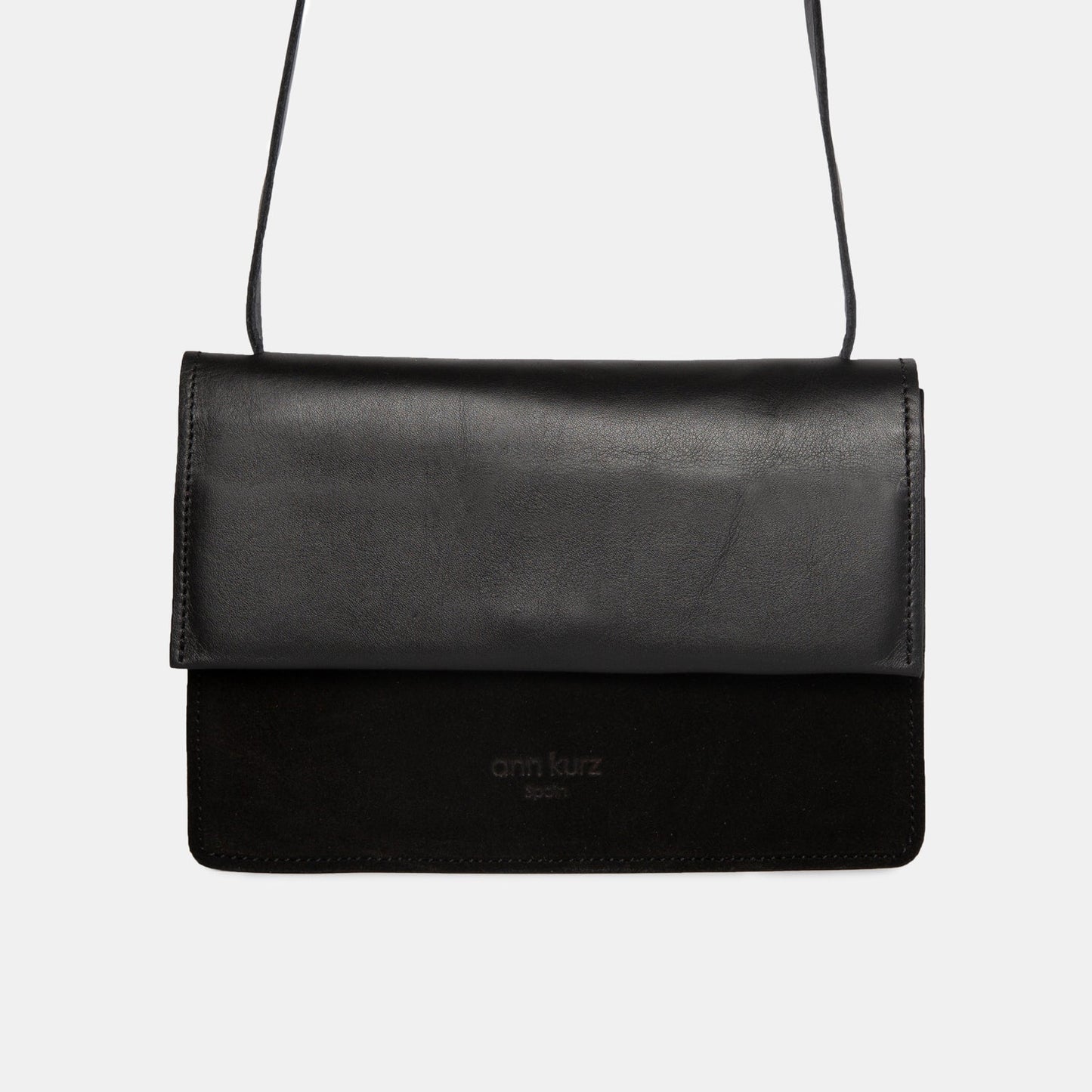 Phone Bag Medium - Nappa Soft Mix Black - ann kurz