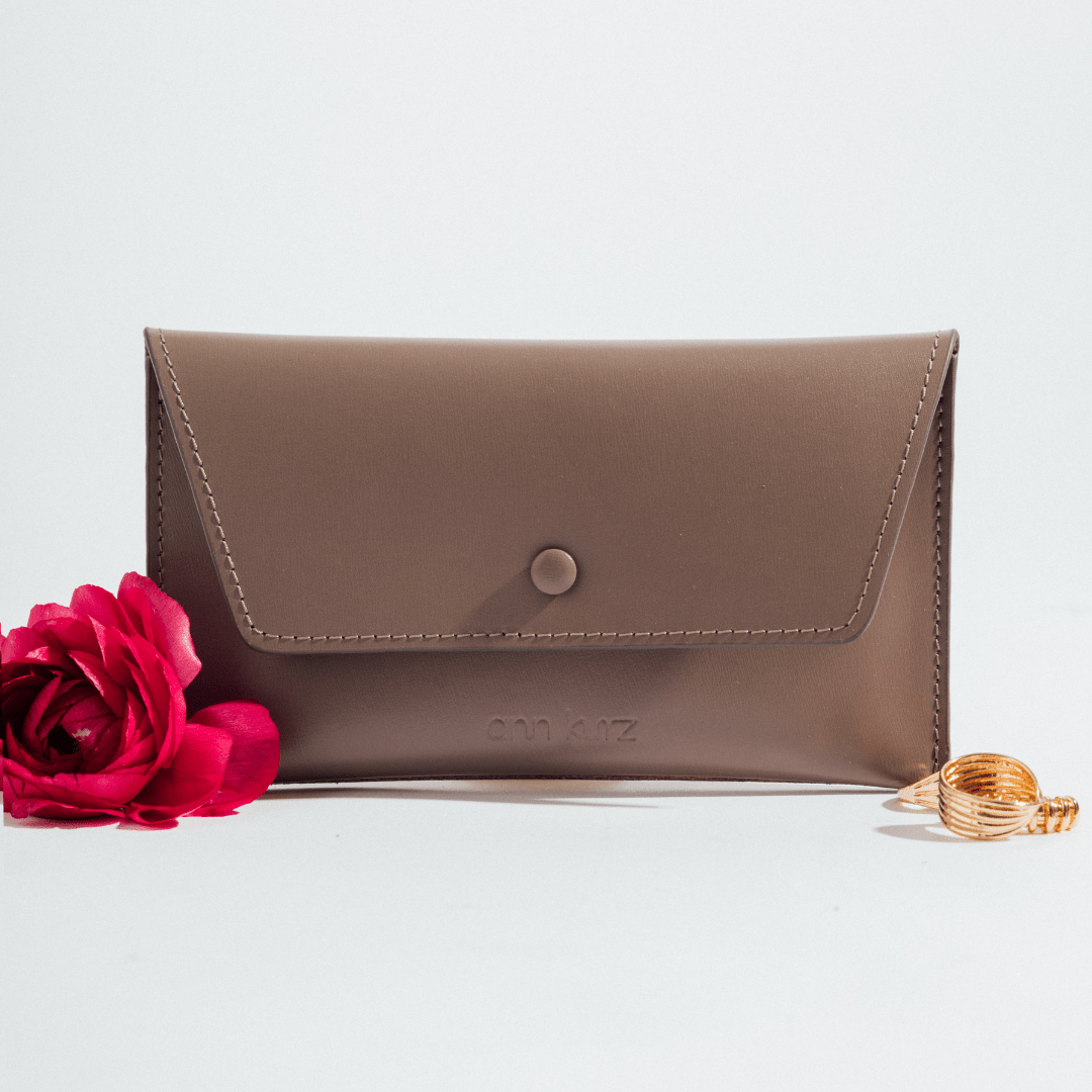 Pretty Envelope - Nappa Premium Grey - ann kurz