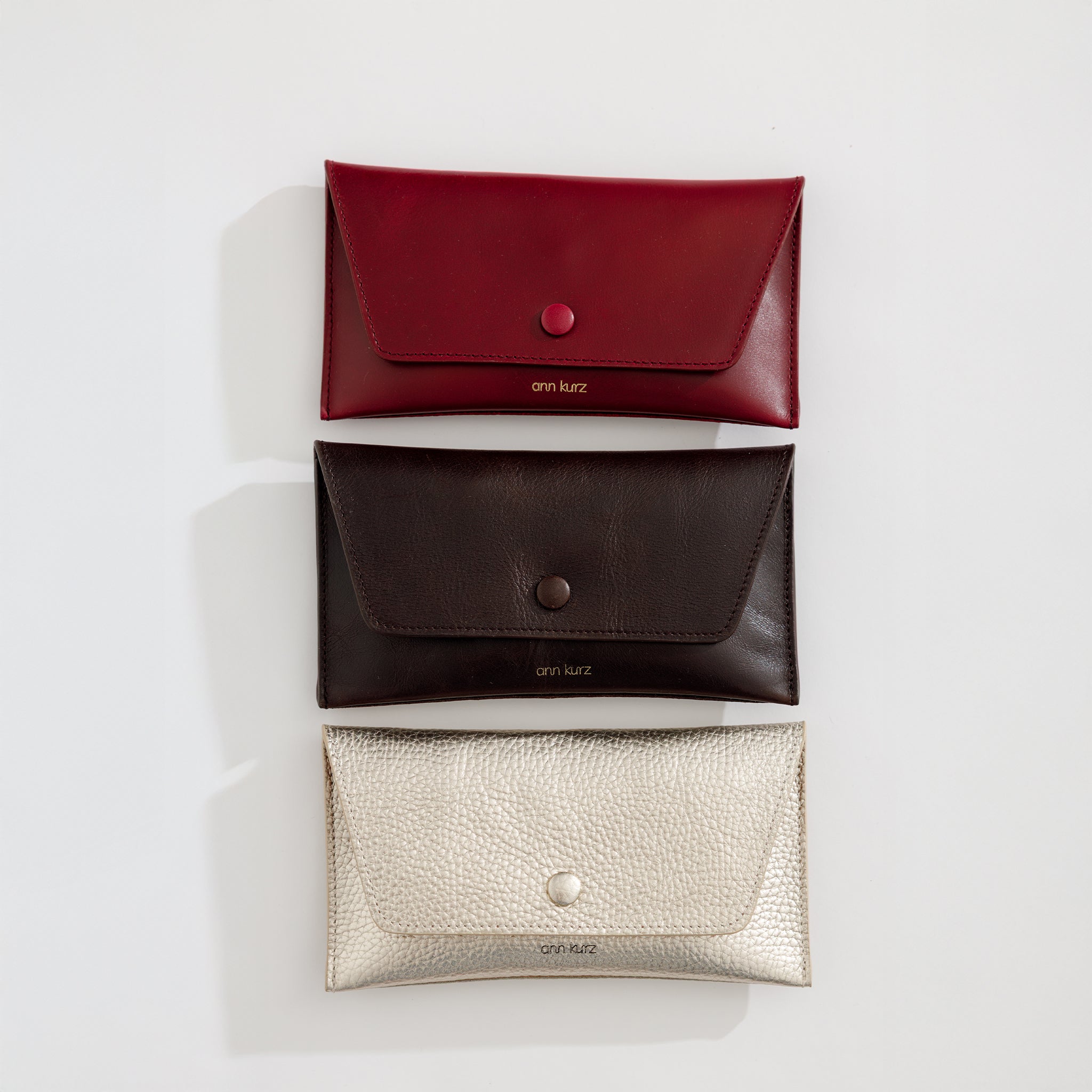 Pretty Envelope - Shiny Leather Wine - ann kurz