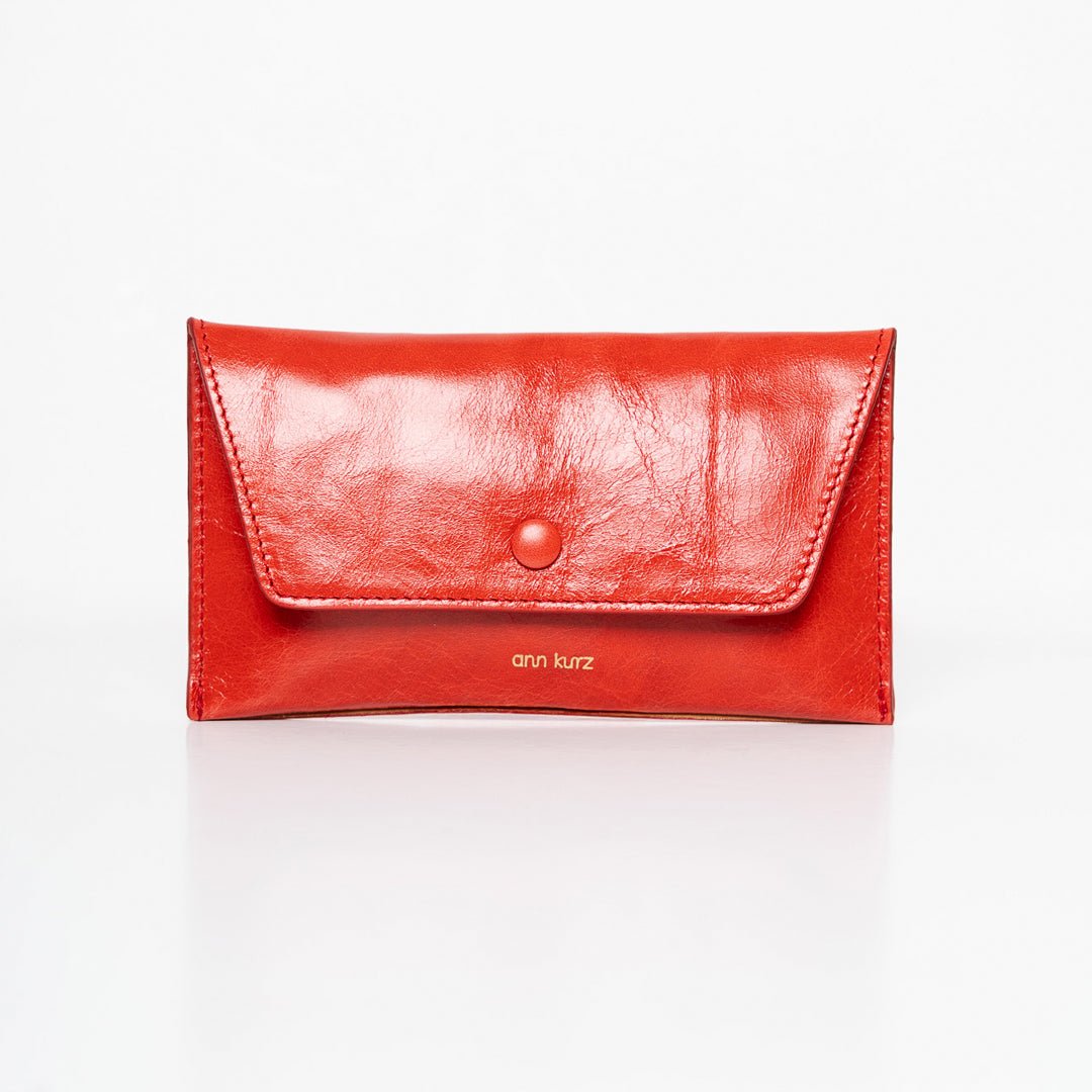 Pretty Envelope - Shiny Nappa Rosso - ann kurz
