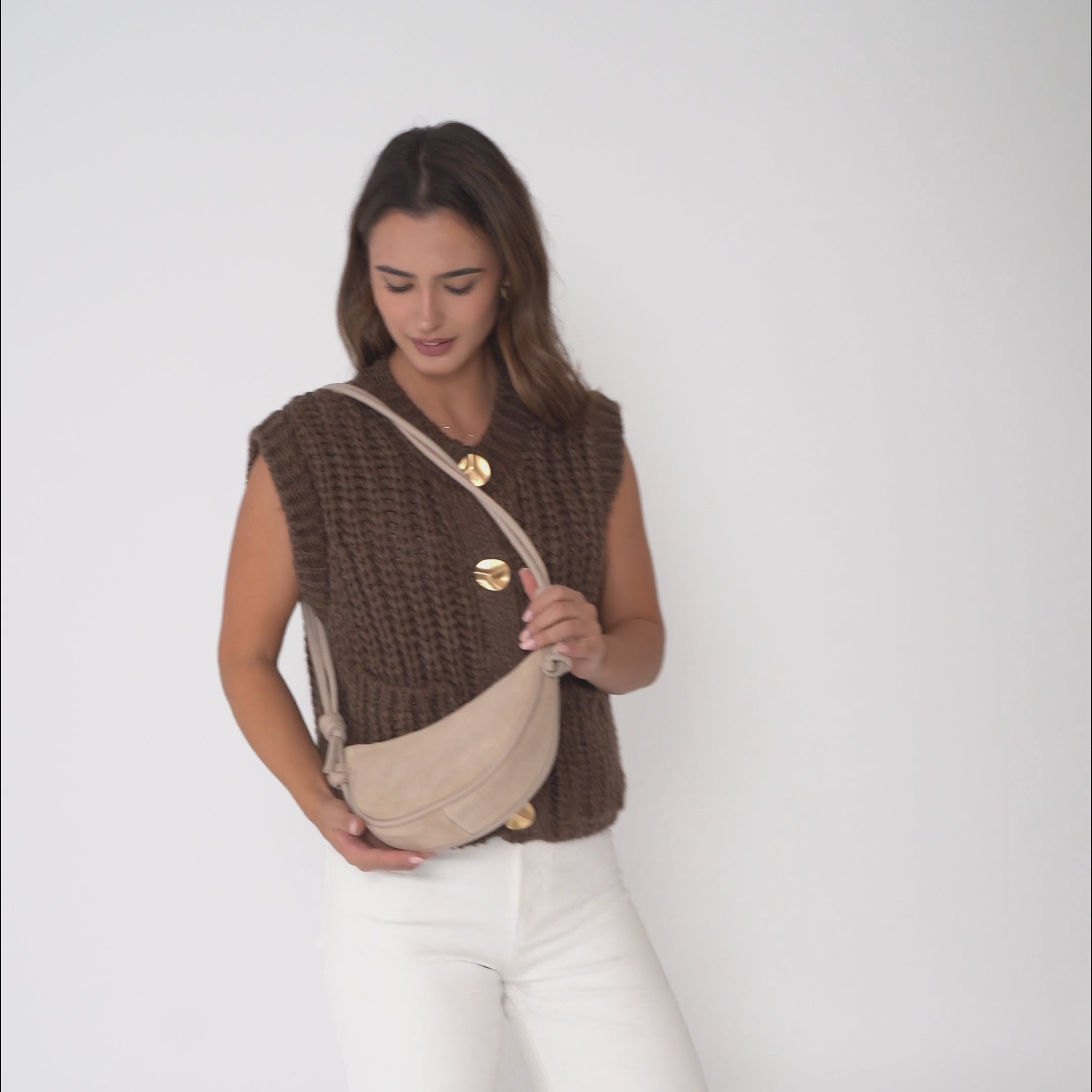 Mini Half Moon - Metallic Sweet Iron