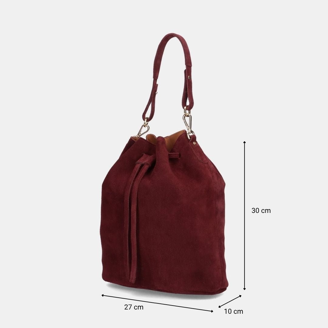 Saku - Suede Burgundy - ann kurz