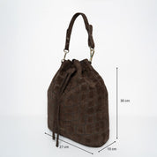Saku - Suede Croco Print Moccha - ann kurz