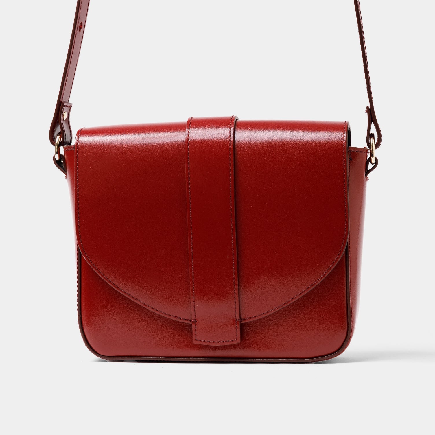 Satchel Crossbody - Nappa Premium Wine - ann kurz