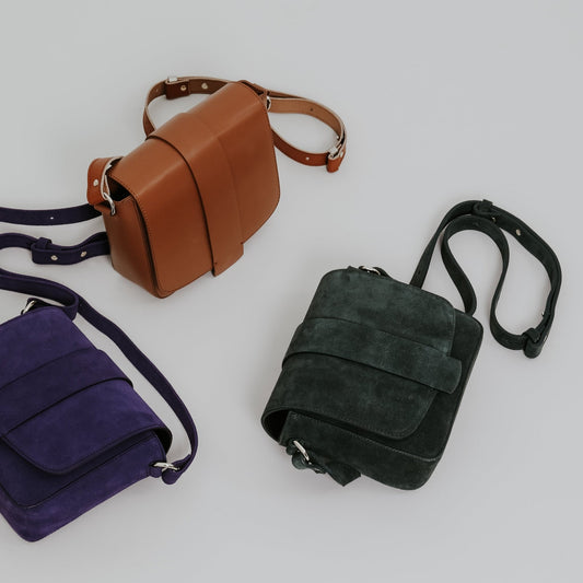 Shatel Crossbody - Suede Bottle Green - ann kurz