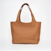 Shoulder Shopper - Grained Camel Leather - ann kurz