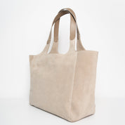 Shoulder Shopper - Suede Caramelo - ann kurz
