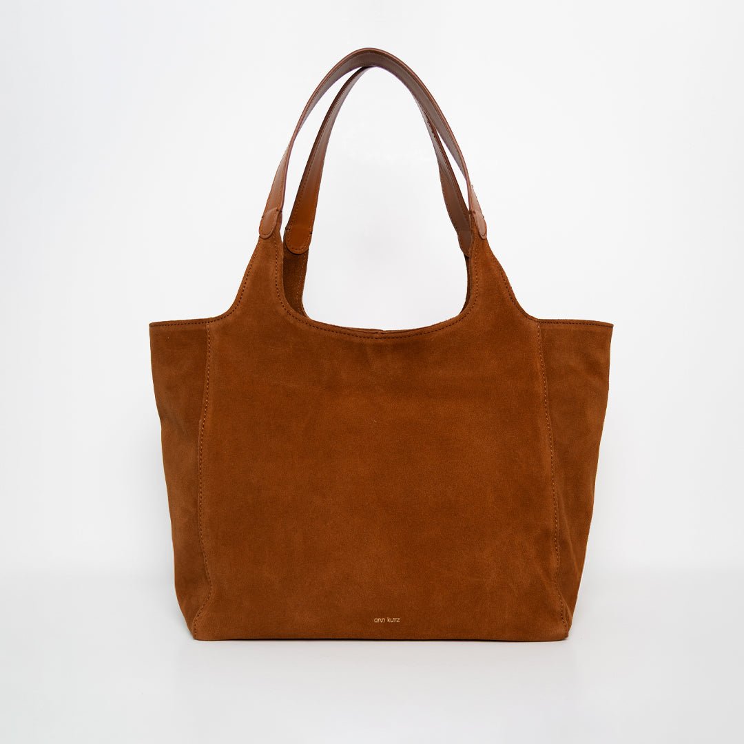 Shoulder Shopper - Suede Cuero - ann kurz
