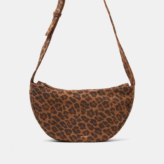 Soft Half Moon Shoulder Bag - Leo Brown - ann kurz