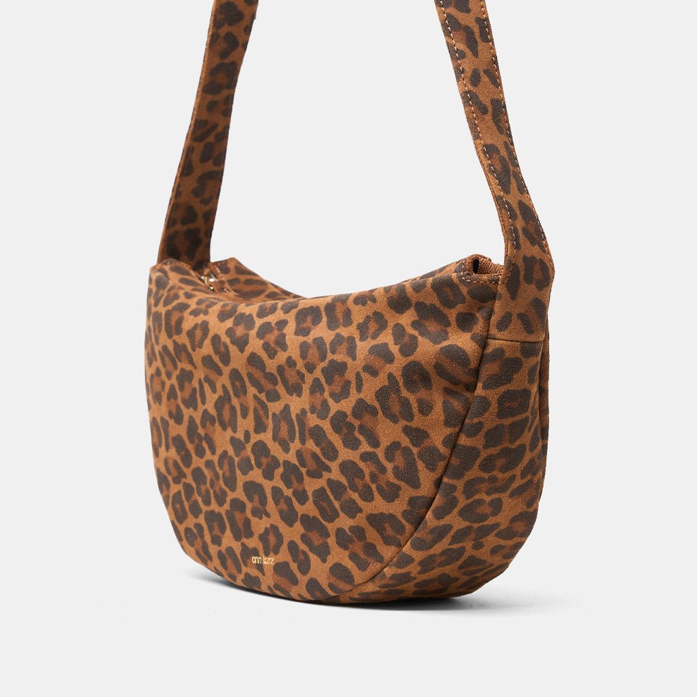Soft Half Moon Shoulder Bag - Leo Brown - ann kurz