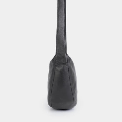 Soft Half Moon Shoulder Bag - Savana Black - ann kurz