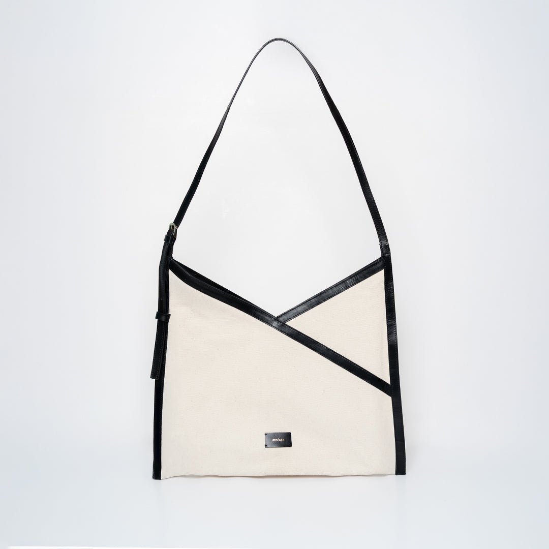 Split Shape Tote - Linen Beige - ann kurz