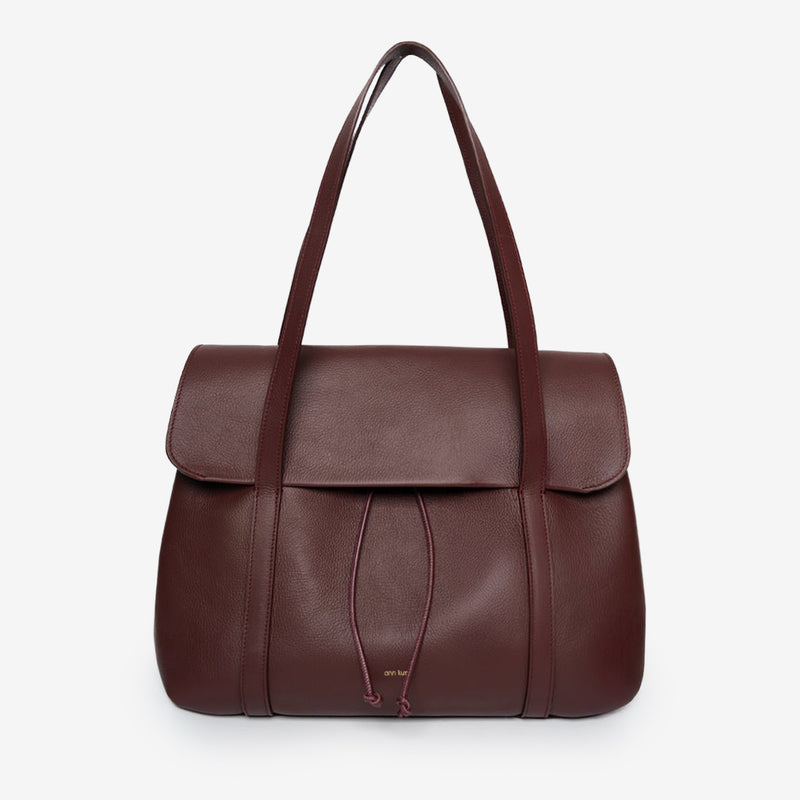 The Greatest Shopper - Grain Leather Burgundy - ann kurz