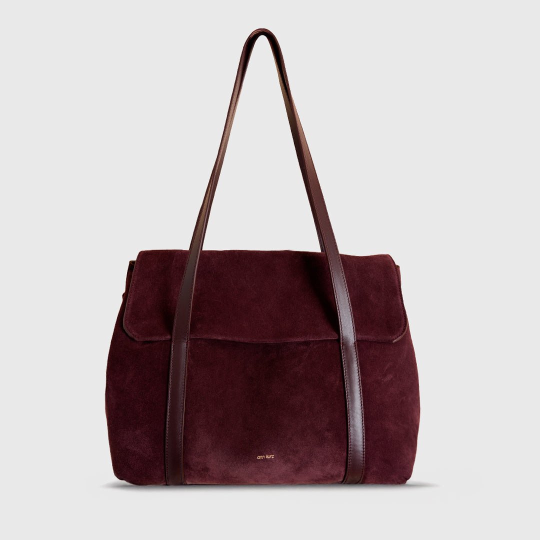 The Greatest Shopper - Suede Burgundy - ann kurz