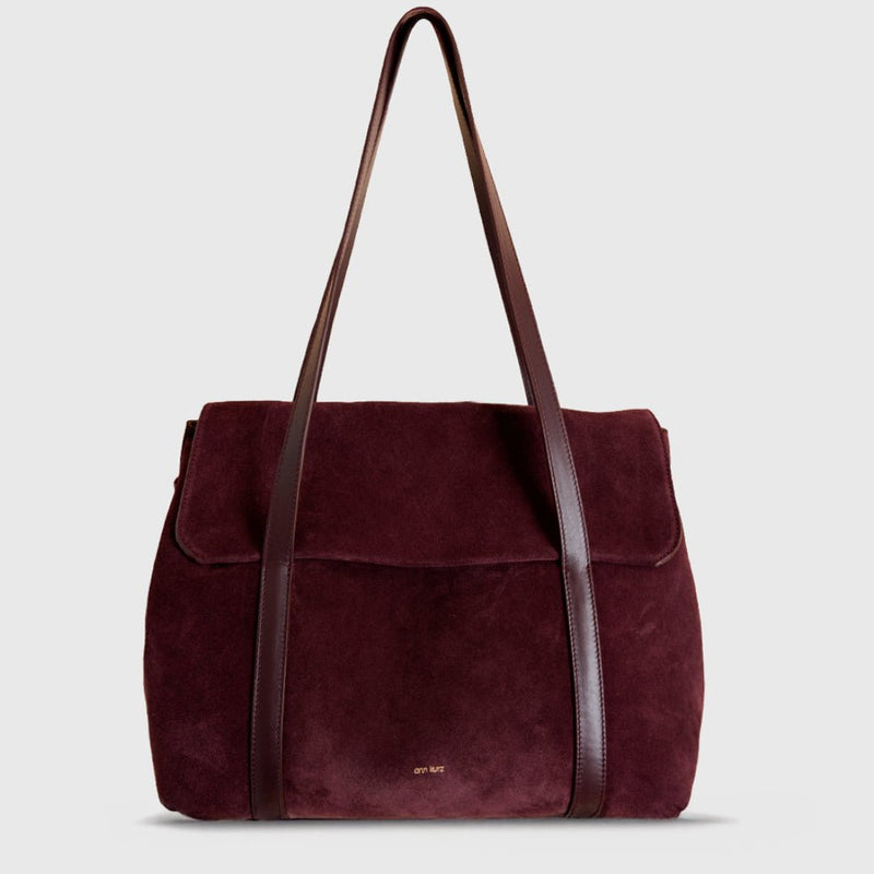 The Greatest Shopper - Suede Burgundy - ann kurz