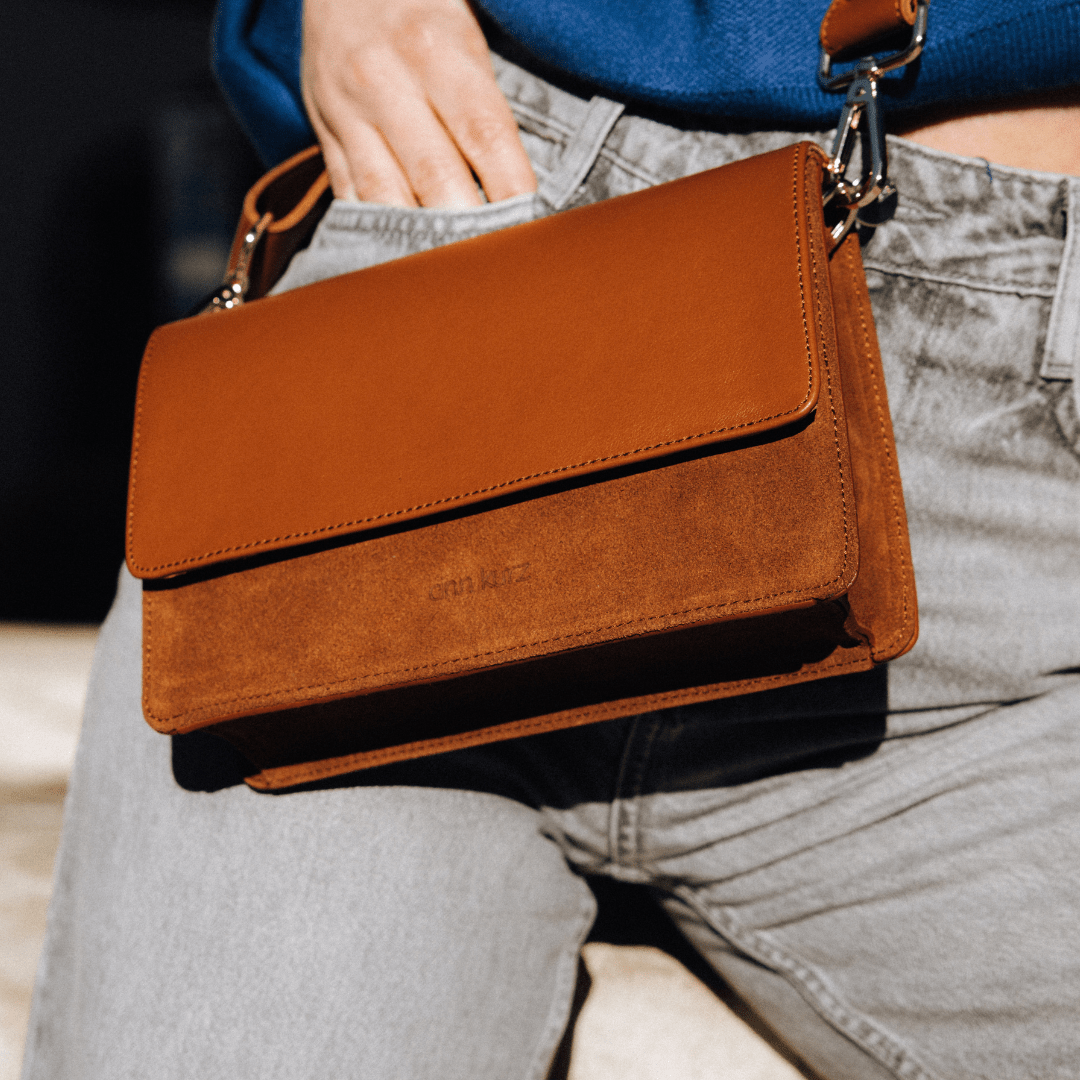 The Perfect Square Crossbody Bag - Mix Cuero - ann kurz