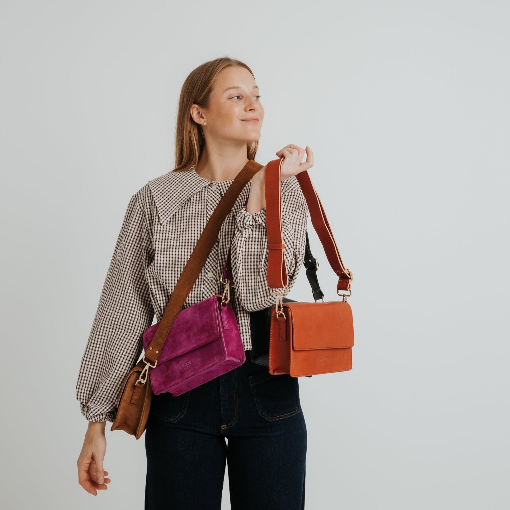 The Perfect Square Crossbody Bag - Nappa Black - ann kurz