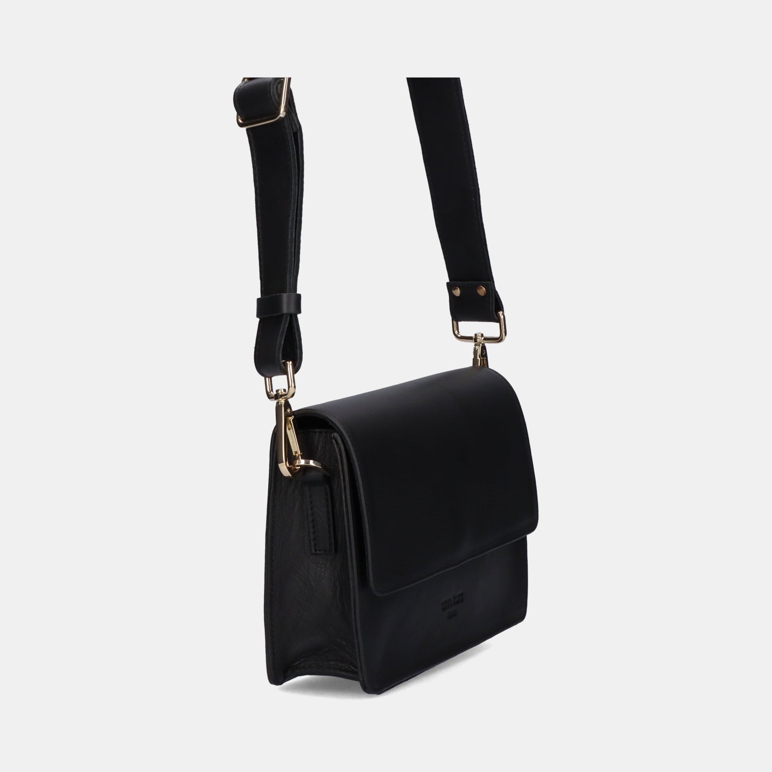 The Perfect Square Crossbody Bag - Nappa Black - ann kurz