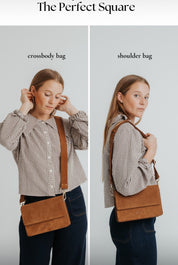 The Perfect Square Crossbody Bag - Nappa Cuero - ann kurz