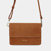 The Perfect Square Crossbody Bag - Suede Brown - ann kurz