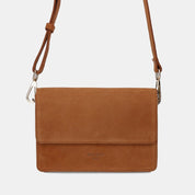 The Perfect Square Crossbody Bag - Suede Brown - ann kurz