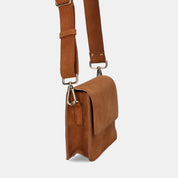 The Perfect Square Crossbody Bag - Suede Brown - ann kurz