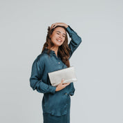 Thin Clutch - Metallic Champagne - ann kurz