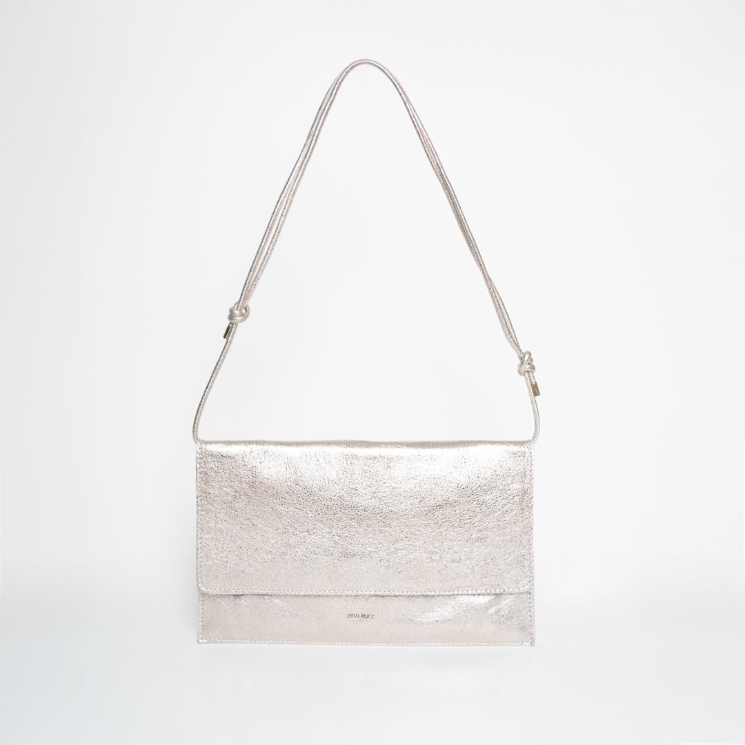 Thin Clutch - Metallic Platin - ann kurz