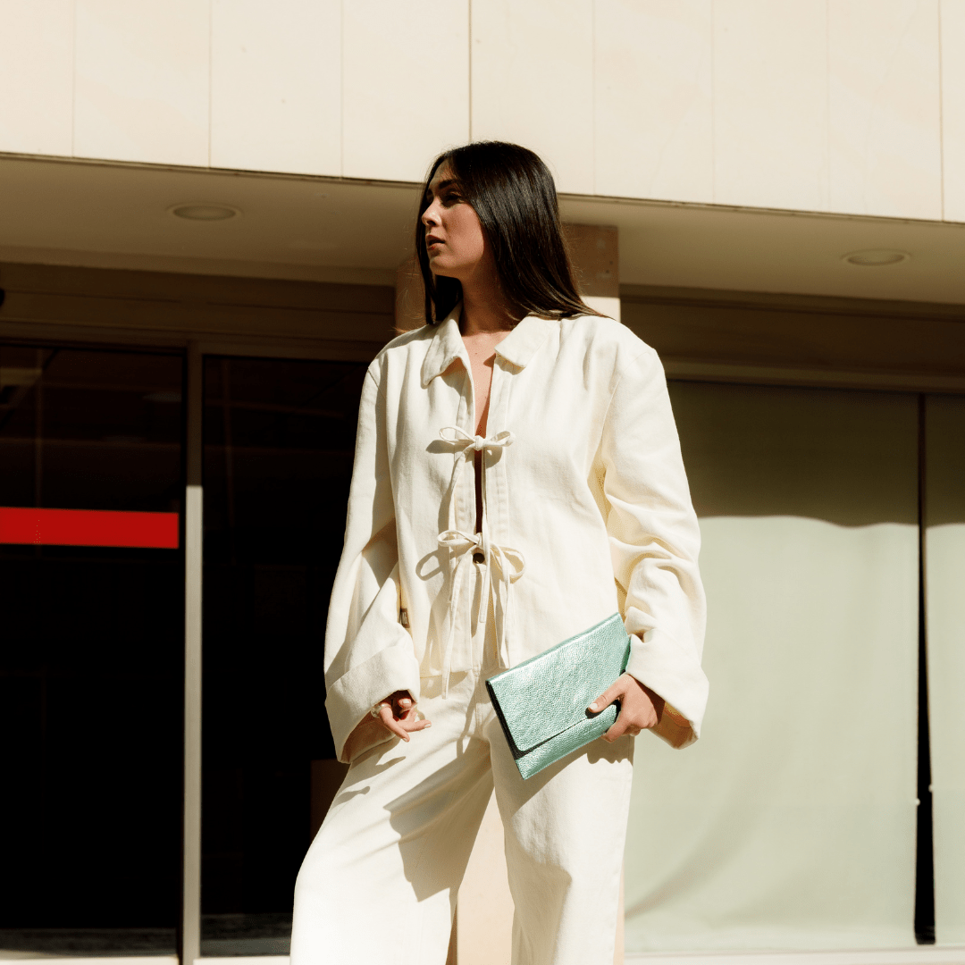 Thin Clutch - Metallic Provence - ann kurz