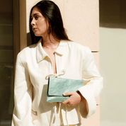 Thin Clutch - Metallic Provence - ann kurz