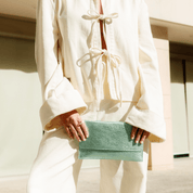 Thin Clutch - Metallic Provence - ann kurz