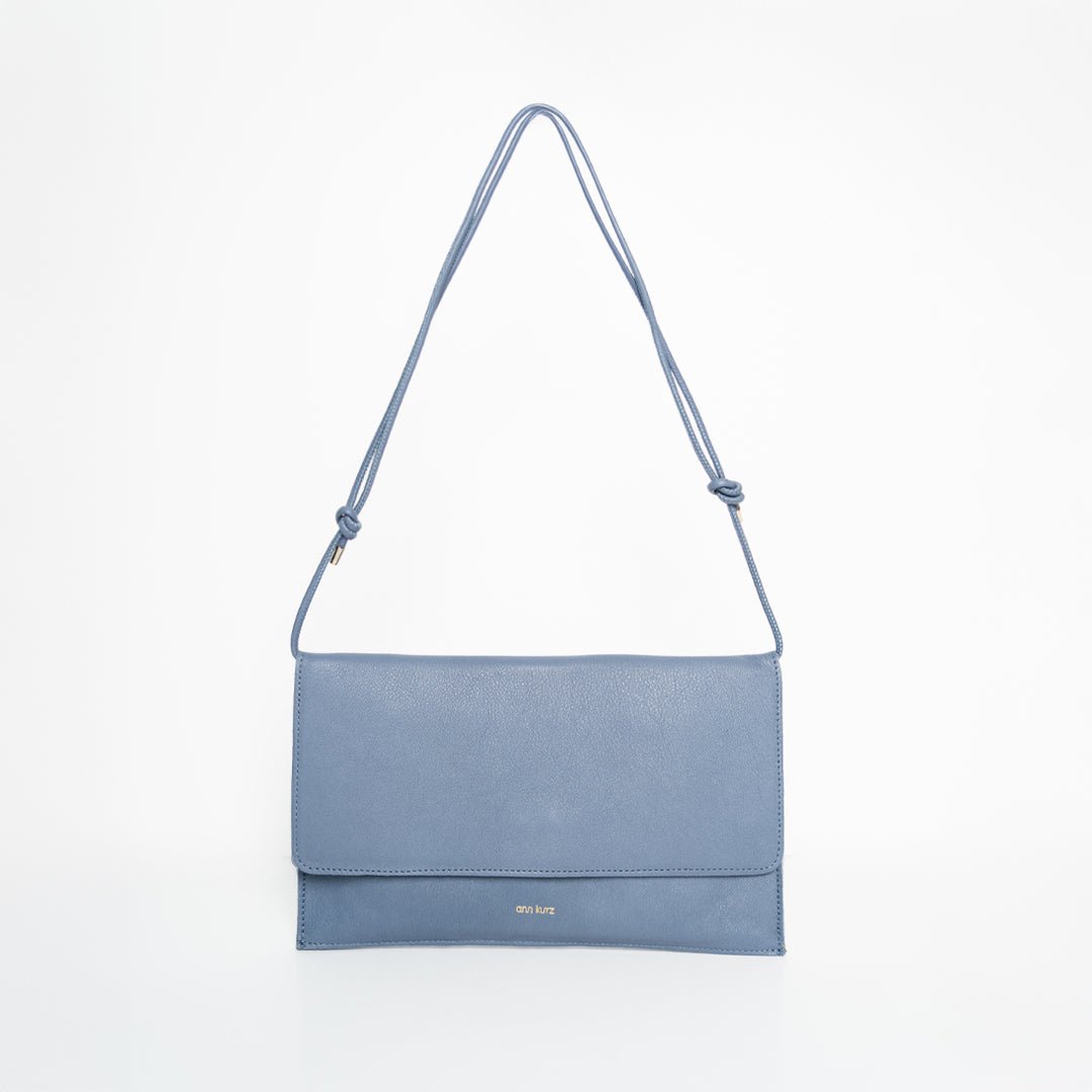 Thin Clutch - Nappa Blue - ann kurz