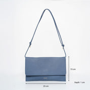 Thin Clutch - Nappa Blue - ann kurz