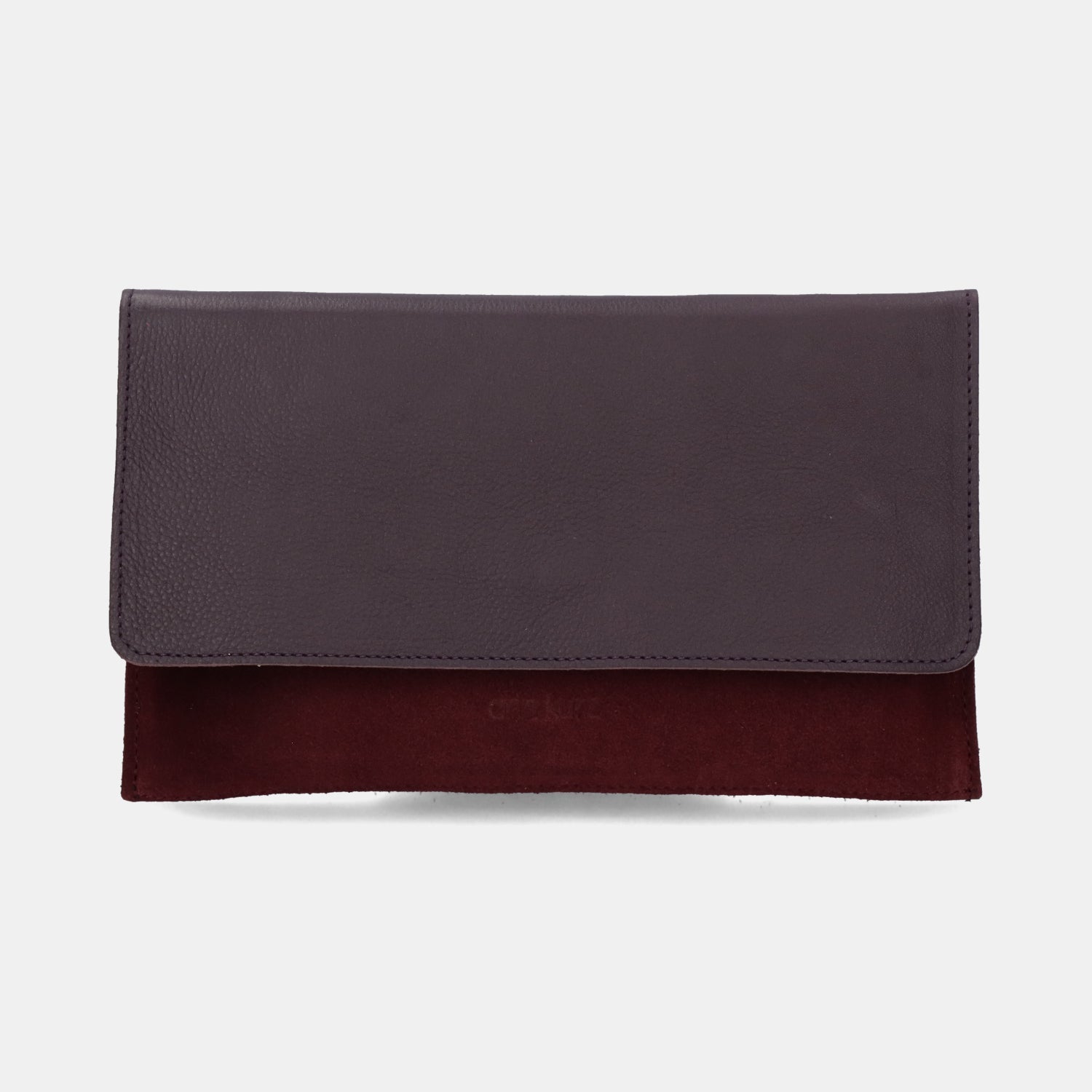 Thin Clutch - Nappa Mix Maroon - ann kurz