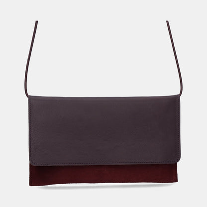 Thin Clutch - Nappa Mix Maroon - ann kurz