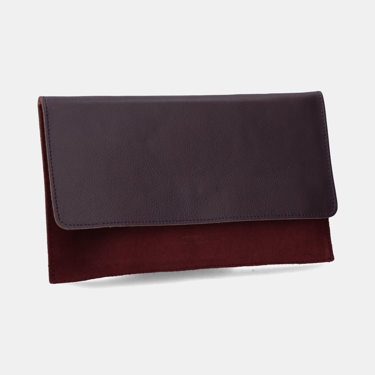 Thin Clutch - Nappa Mix Maroon - ann kurz