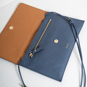 Thin Clutch - Nappa Blue
