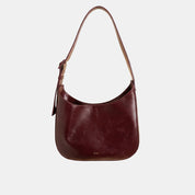 Versatile Hobo - Shiny Nappa Burgundy - ann kurz