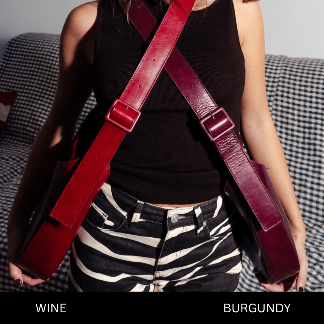 Versatile Hobo - Shiny Nappa Burgundy - ann kurz