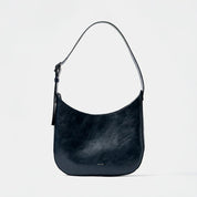 Versatile Hobo - Shiny Nappa Navy - ann kurz
